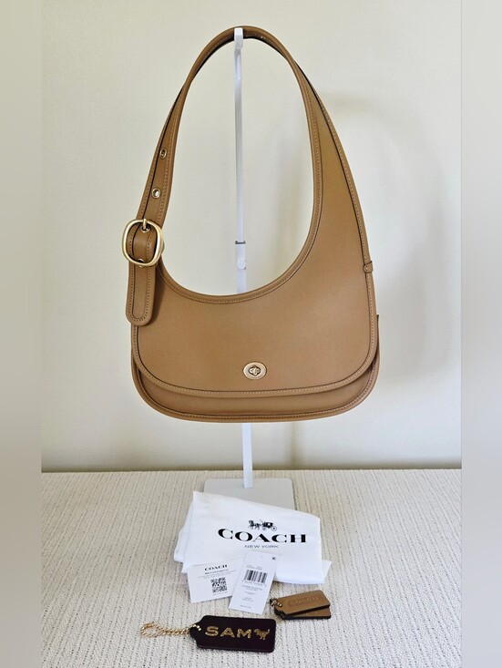 Coach Handbags - Coach Cashin Crescent Bag In Honey